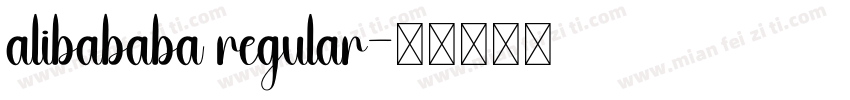 alibababa regular字体转换